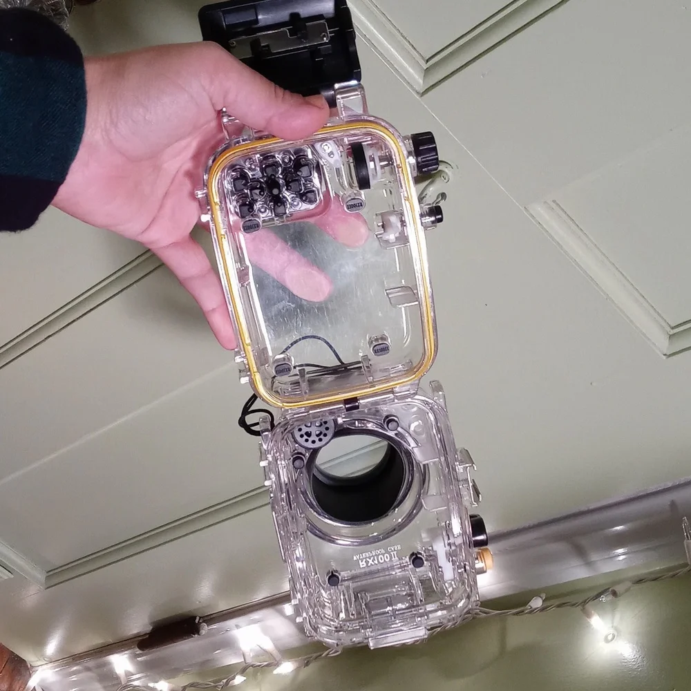 Waterproof camera case for Sony RX100/RX100II